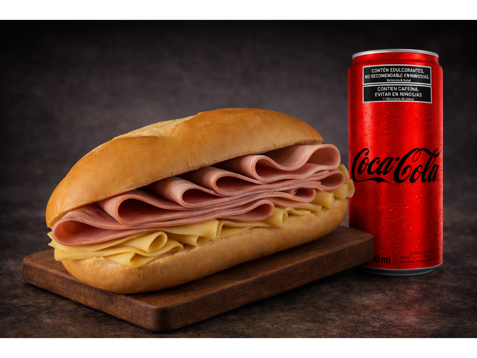 SANDWICH JAMÓN Y QUESO