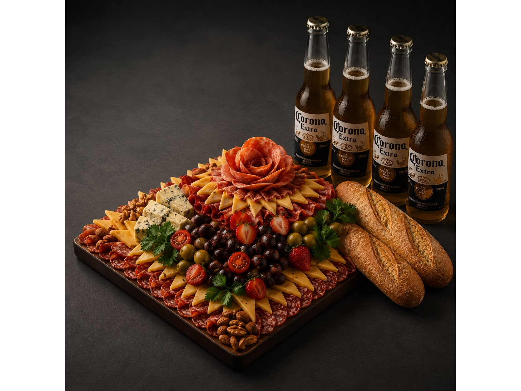 Picada CORONA XL. Para 4 personas (pican 8)