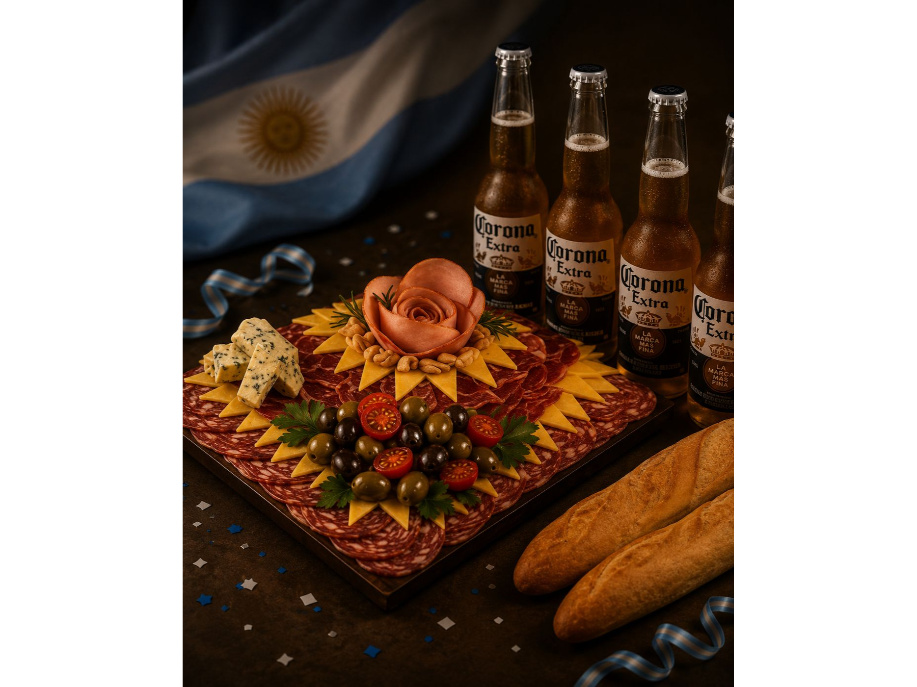 Picada CORONA XL. Para 4 personas (pican 8)