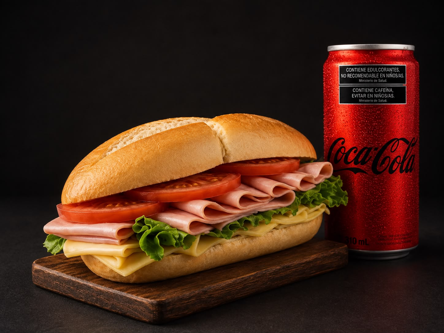 SANDWICH JYQ + TOMATE Y LECHUGA