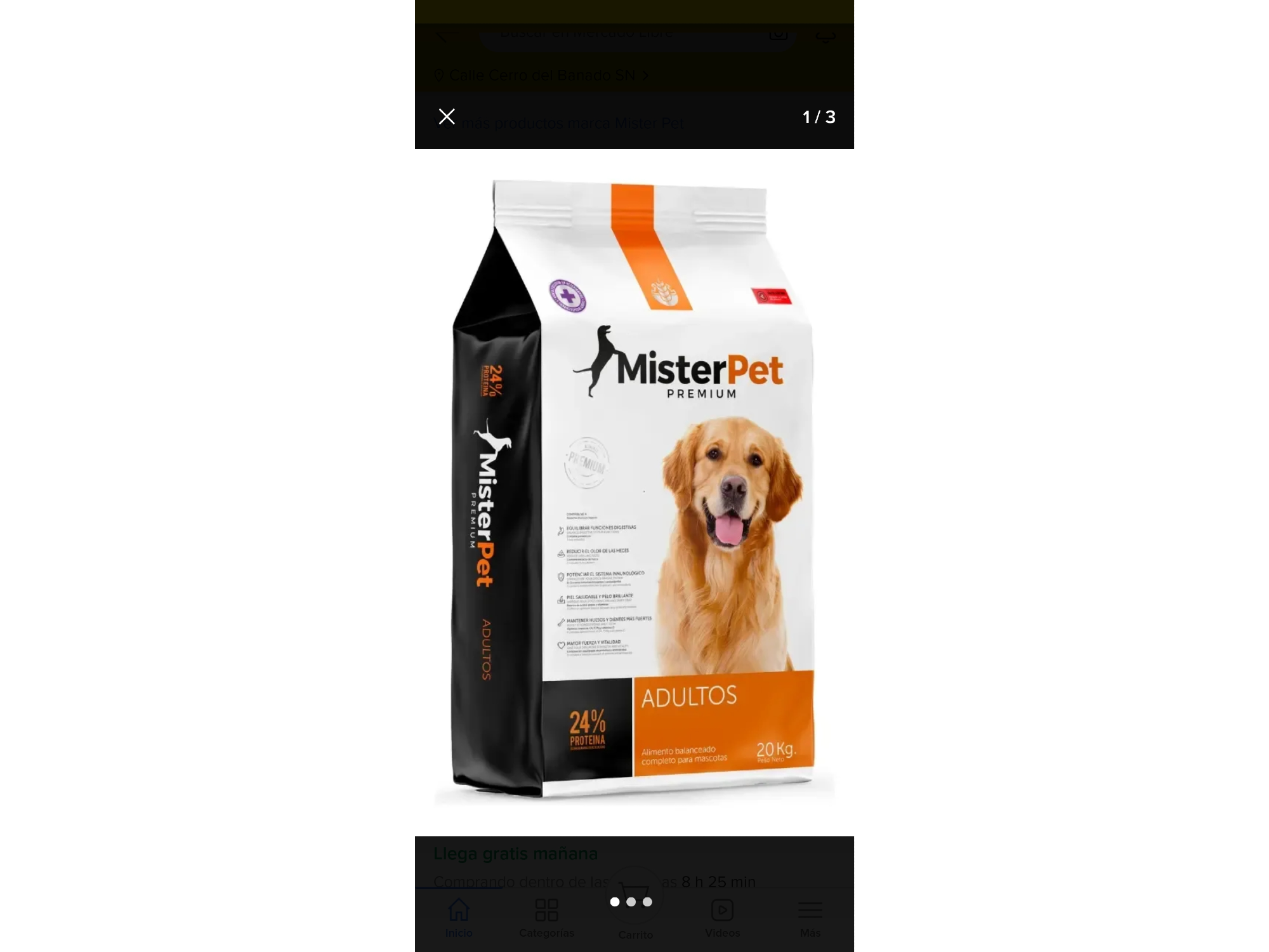 Mister pet perro adulto por 20 kilos