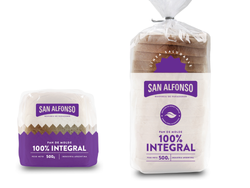 CAJA x 8 Pan de Molde 500 gr 100% HARINA INTEGRAL