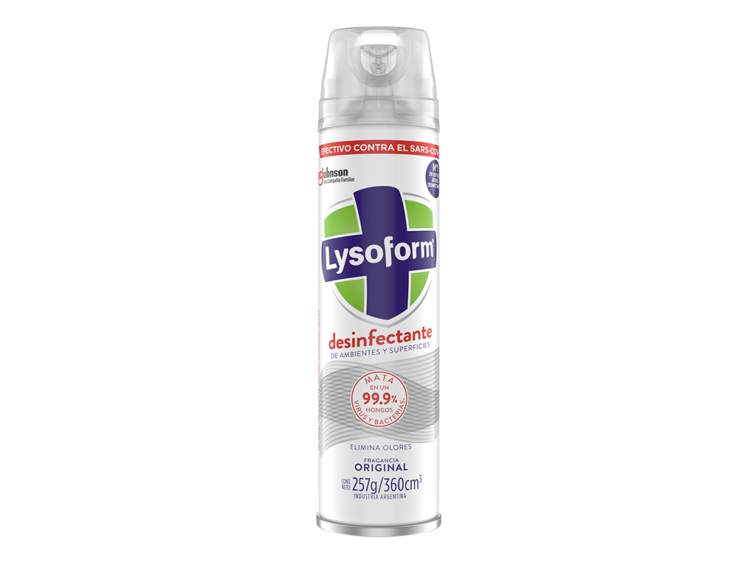 Desinfectante en aerosol Lysoform original x360cc