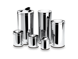 Cesto de acero inoxidable Brinox tapa vaiven