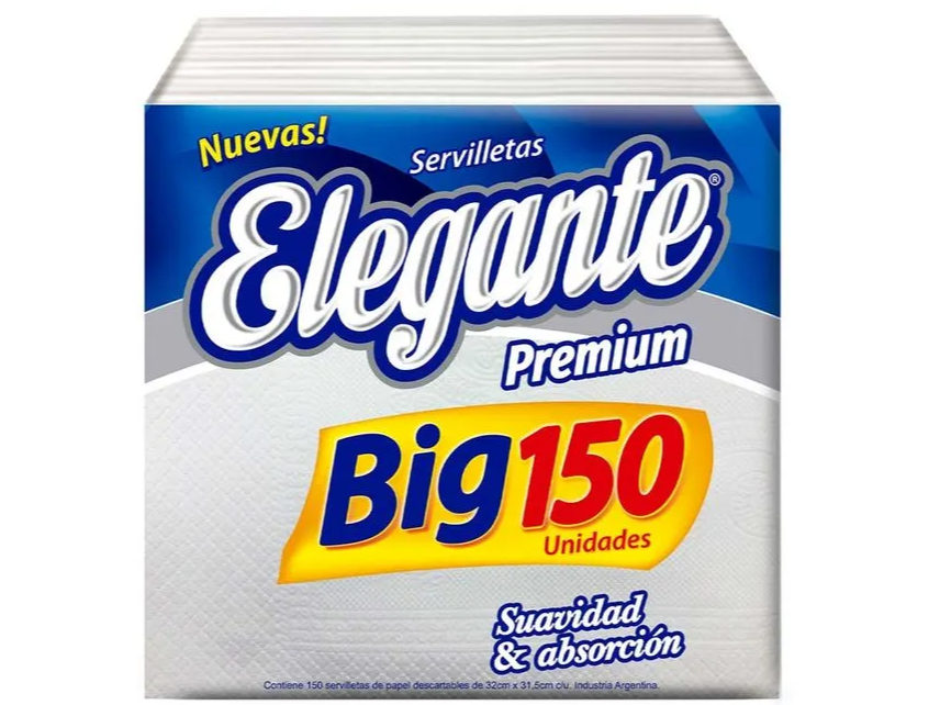 Servilletas Elegante premiun Big 150
