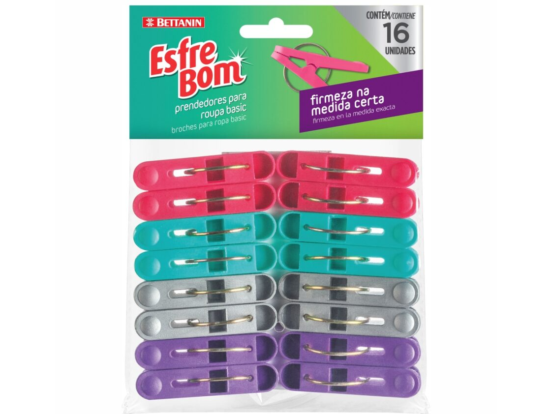BROCHES PARA ROPA ESFREBOM x 16 unid.