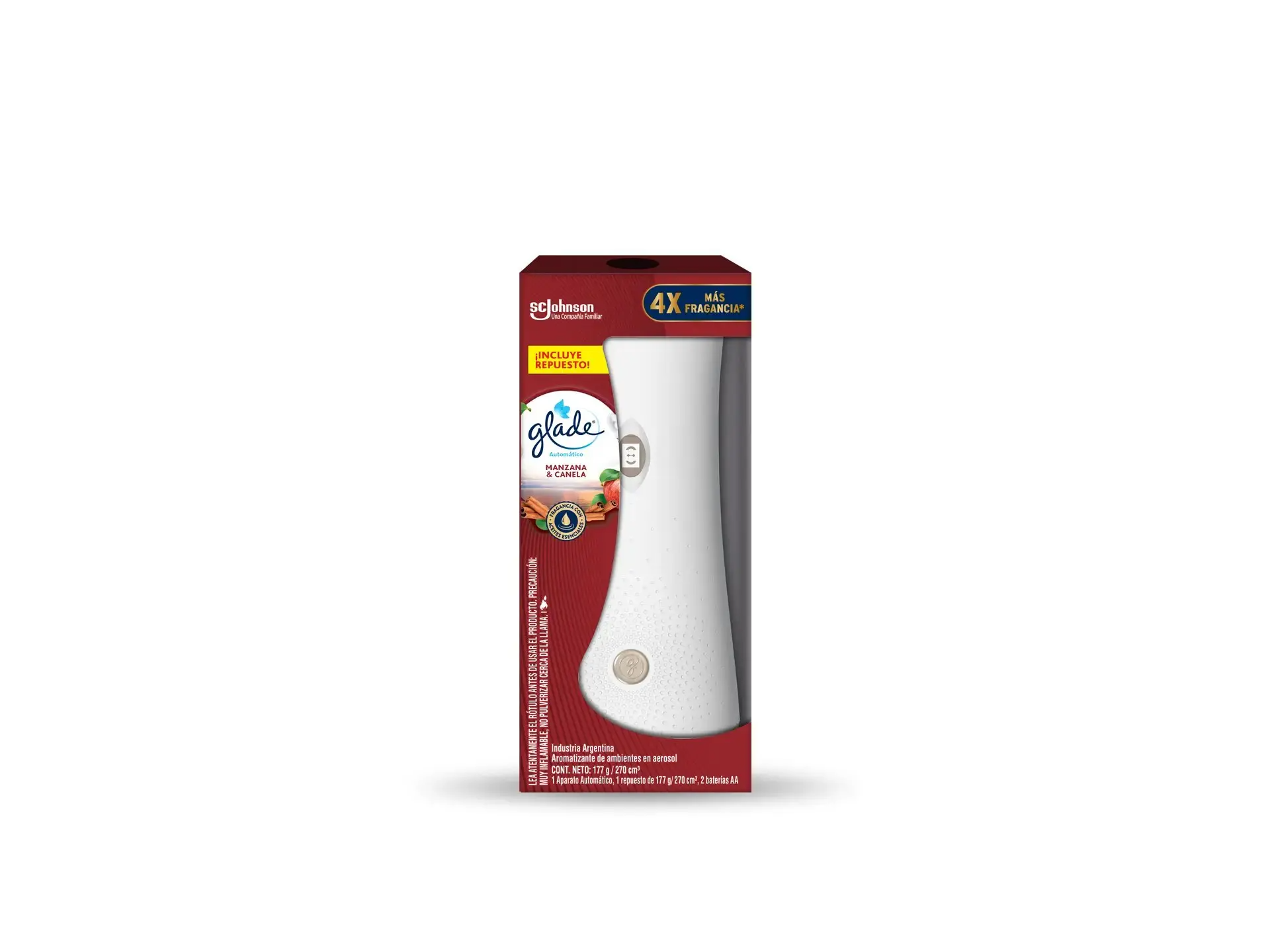 AERO AUTOMATICO AMBIENTE (GLADE) X 170 ML