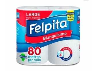 HIG. FELPITA BLANCO 4 X  80 SIMPLE