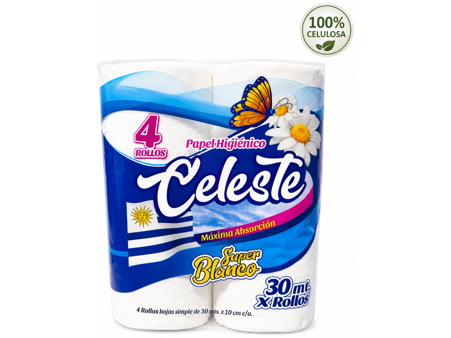 PACK HIG. BLANCO 4X30 SIMPLE (BOLSON X 16 P)