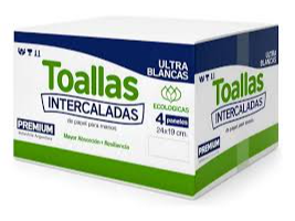 CAJA TOALLAS PAPEL INTERC. BLANCA (NEWPEL) X 1000 H.