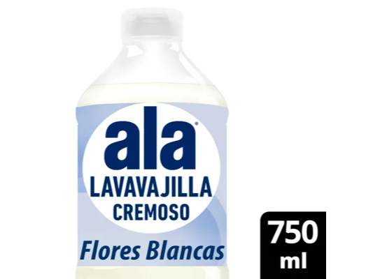 LAVAVAJILLAS CREMOSO (ALA) X 750 ML. FLOR BLANCAS