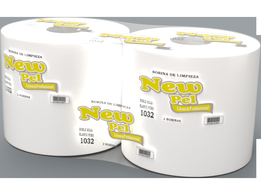 BOLS. PAPEL INDUSTRIAL (X2) BLANCA 400X19. SIMPLE (NEWPEL)