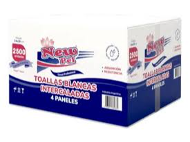 CAJA TOALLAS PAPEL INTERCALADAS BLANCA (NEWPEL) X 2500 H.