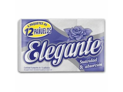 PACK X 6 PAÑUELOS ELEGANTE X 12 H.