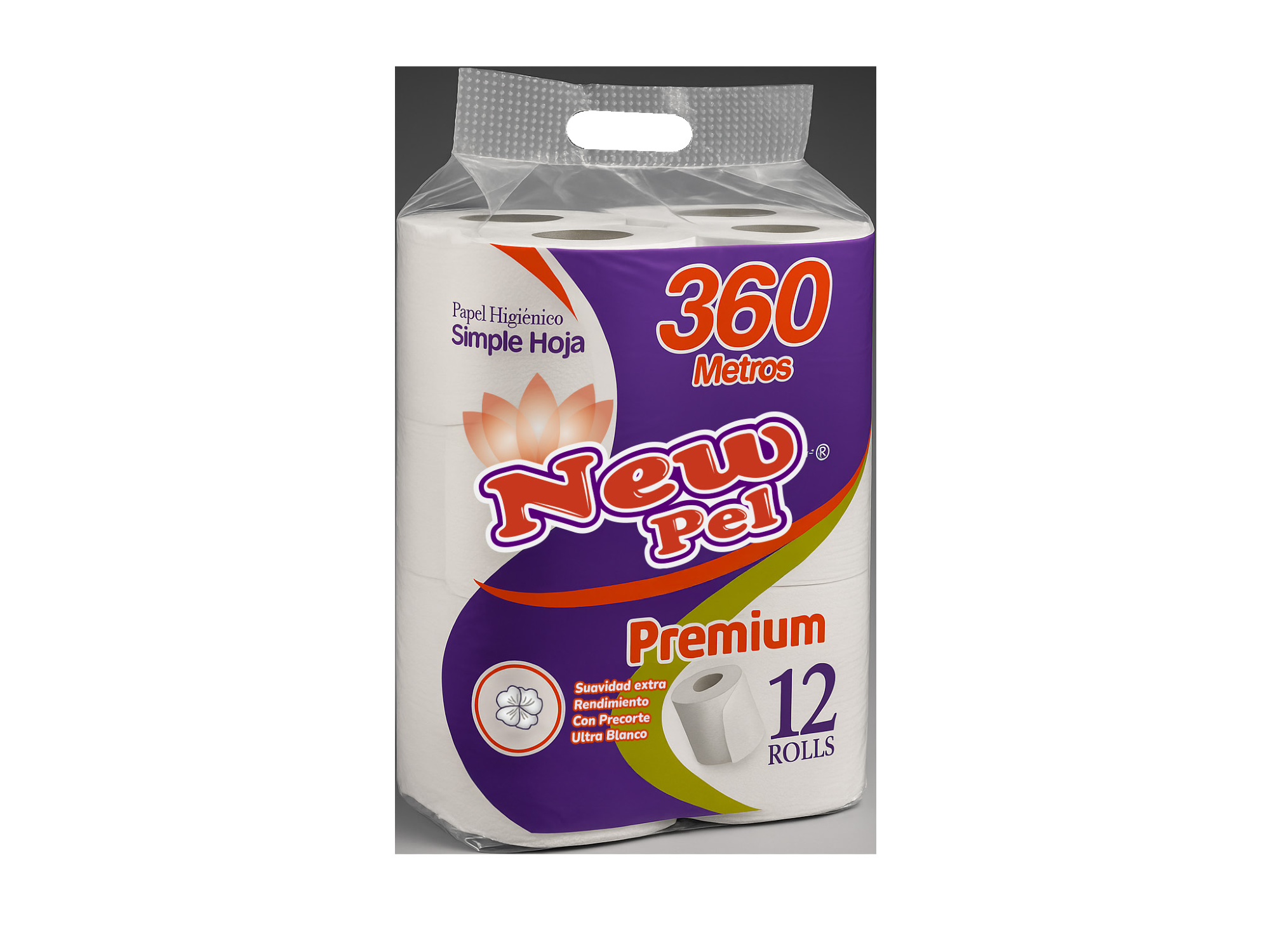 BOLSON HIGIENICO BLANCO X 12 ROLLOS X 30 MTS.