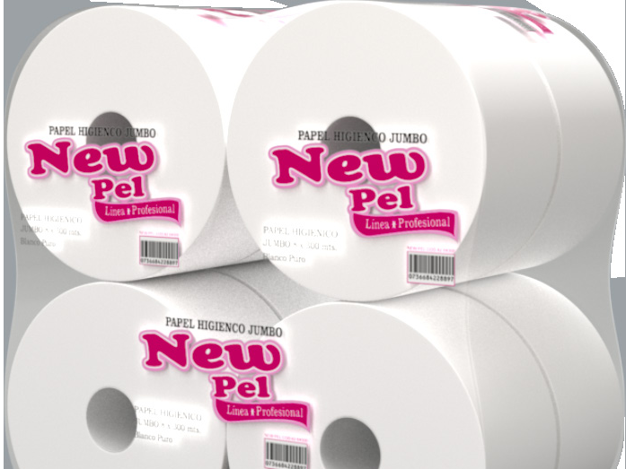BOLS. HIGIENICO JUMBO BLANCO  (NEWPEL) 8R. X 300 MTS