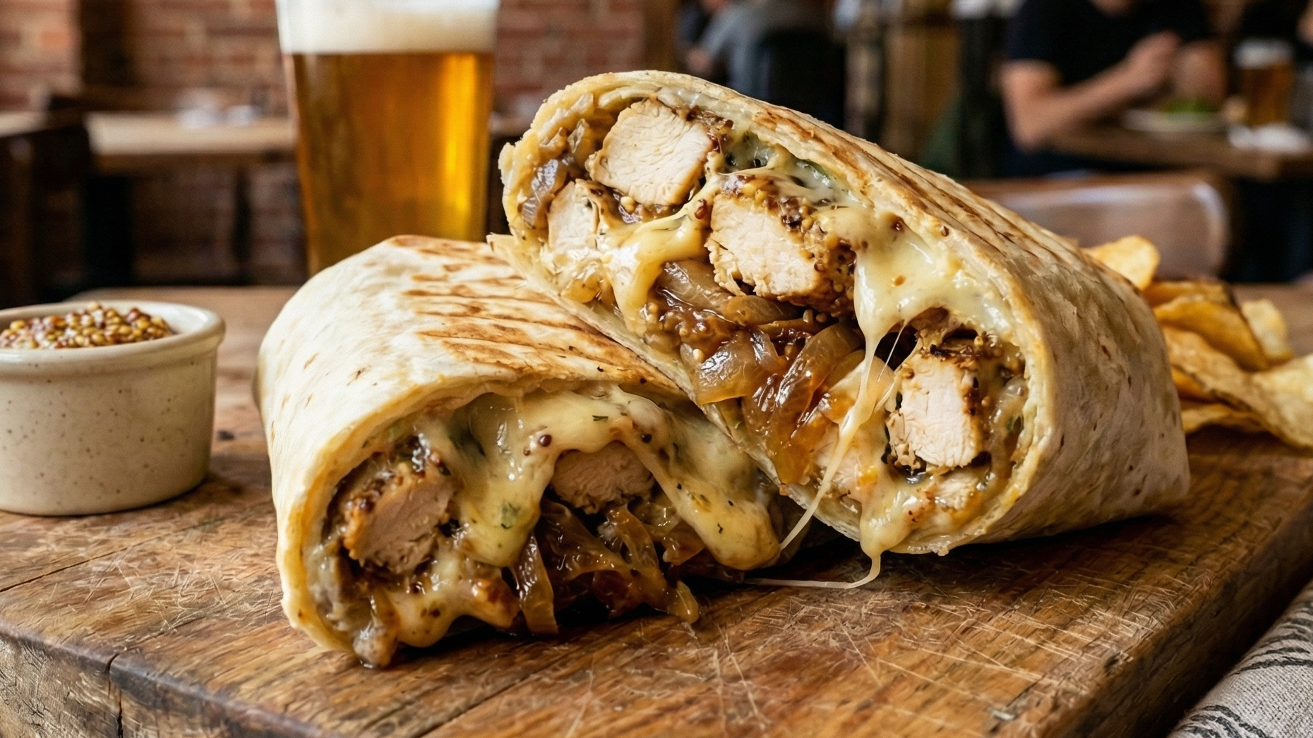 Wraps con Papas o Ensalada