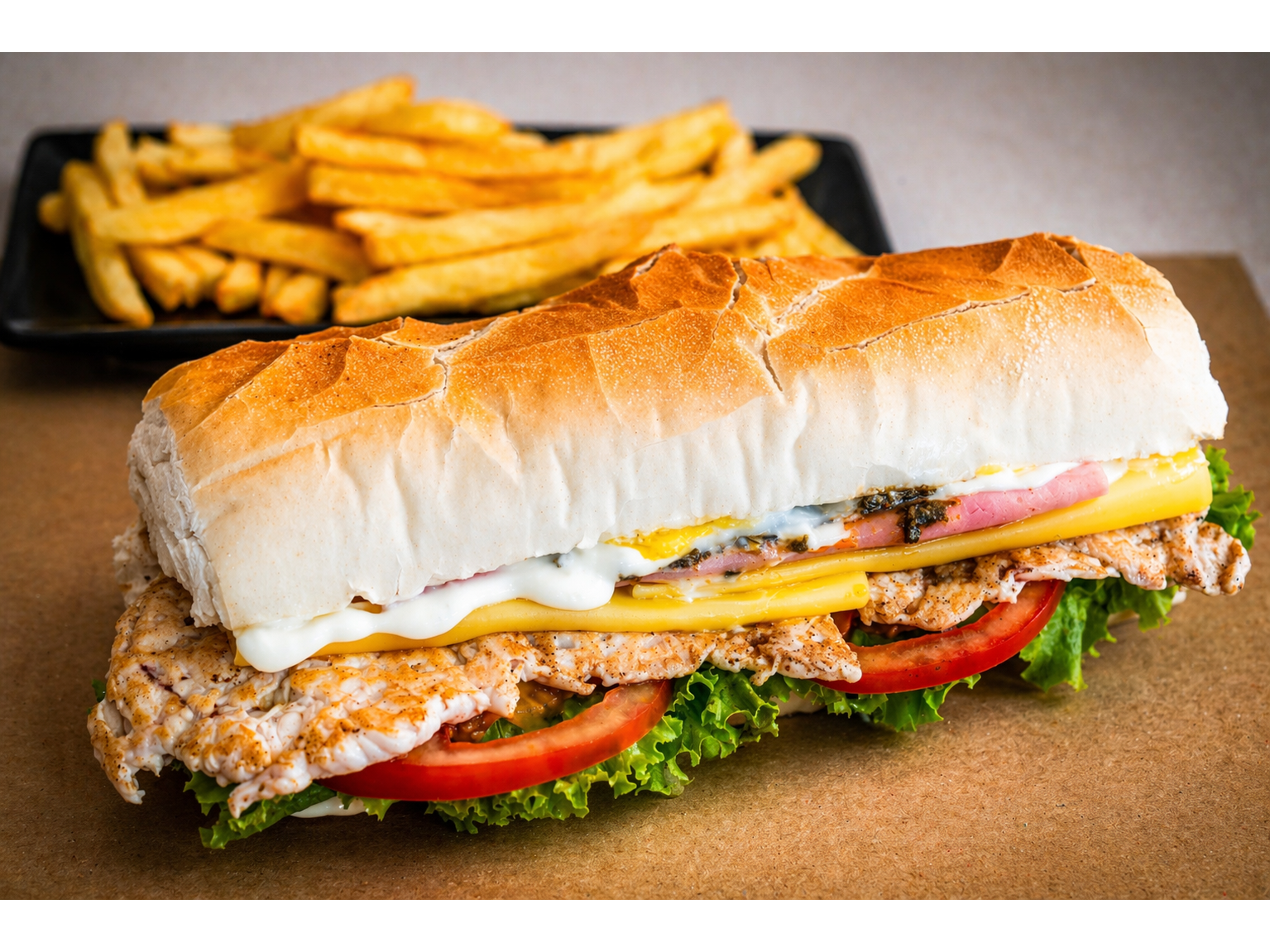 Lomo Beef Plus de Pollo (22cm)