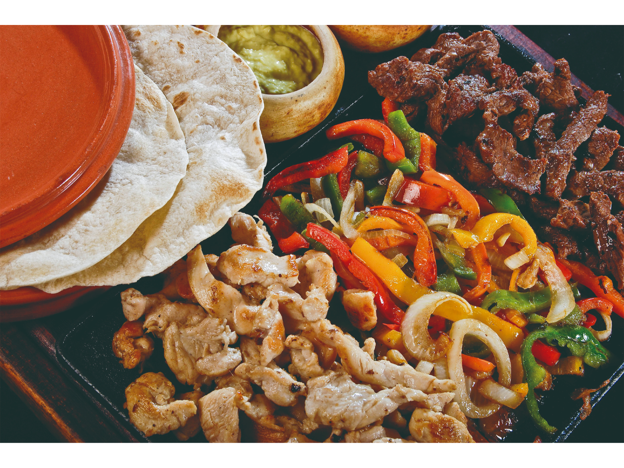 Fajitas Pollo (para dos persona)