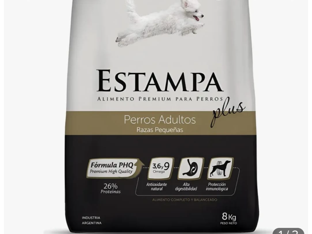 Estampa raza pequeños 8 kg