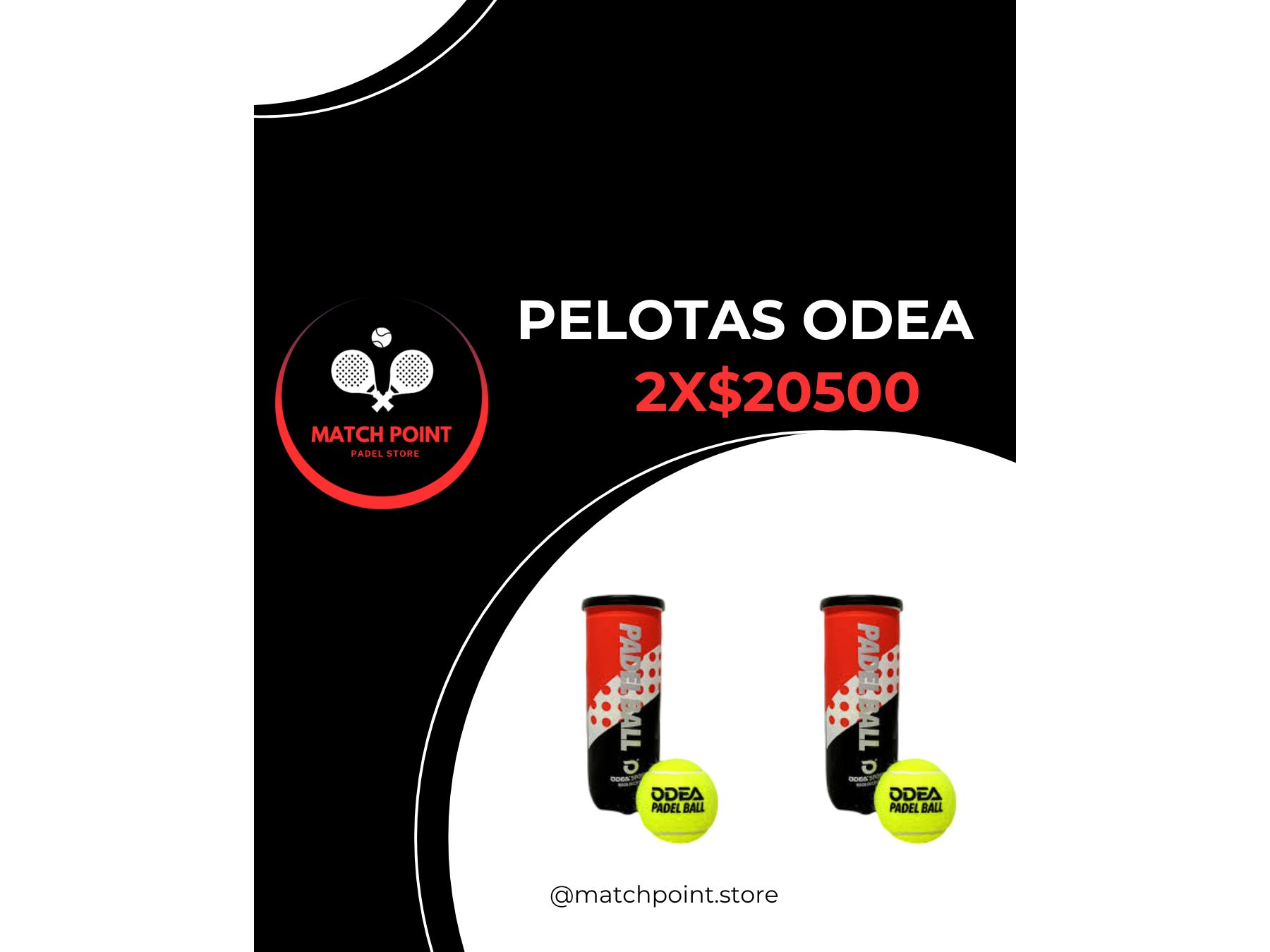 2 tubos de pelotas ODEA