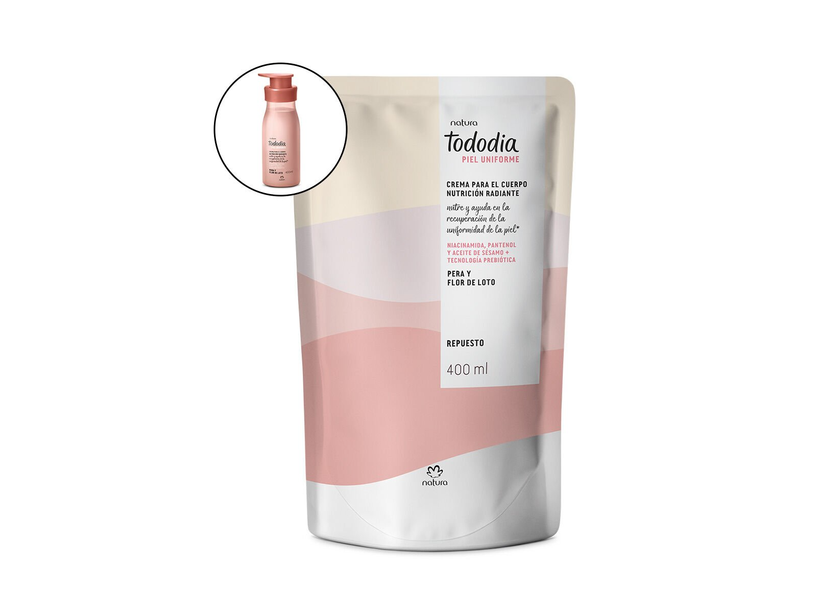 Repuesto crema corporal pera y flor de loto