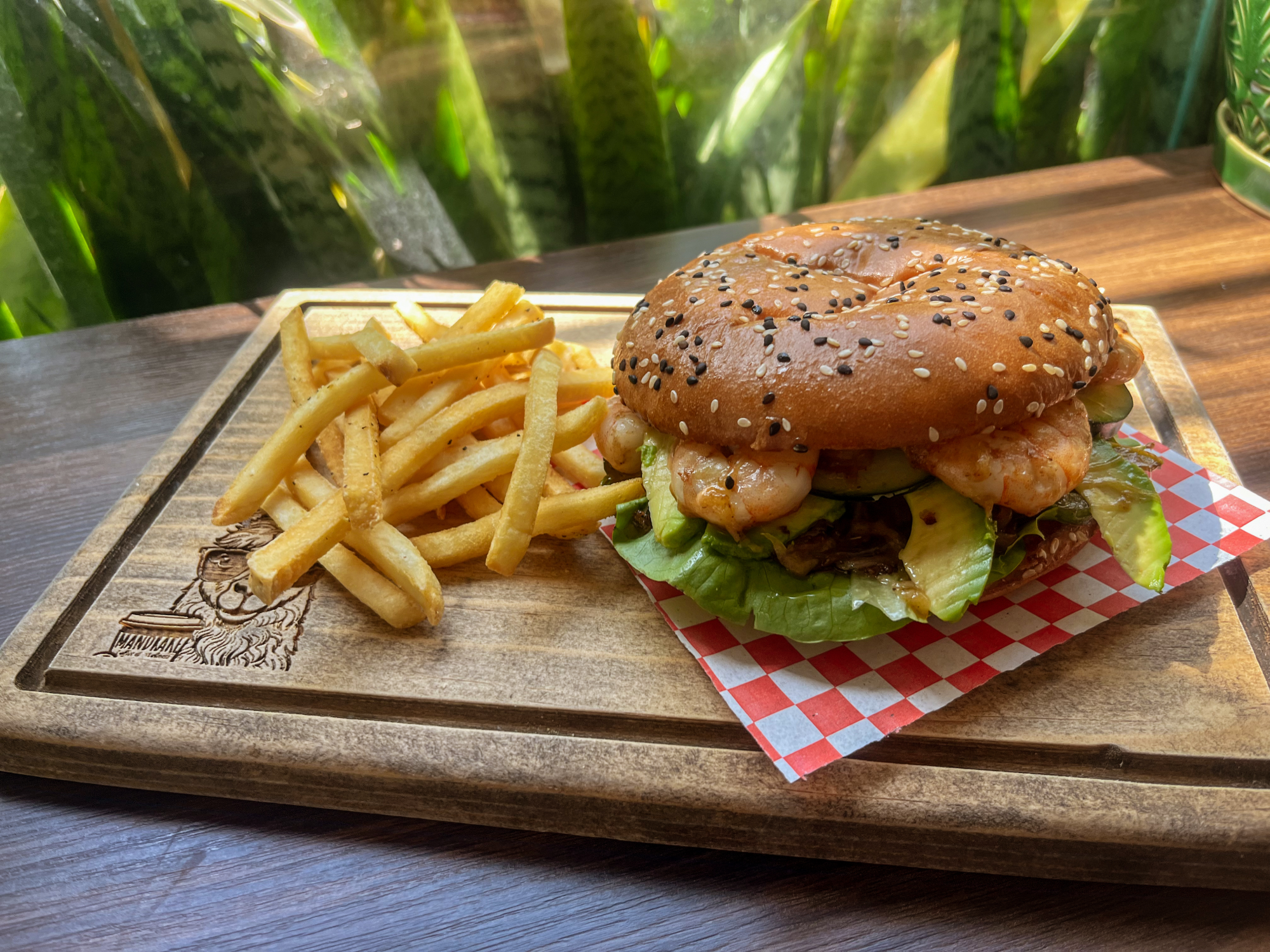 Hamburguesa de Camarón