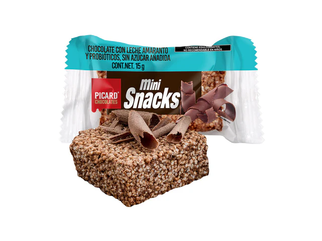 Barra de  amaranto y chocolate