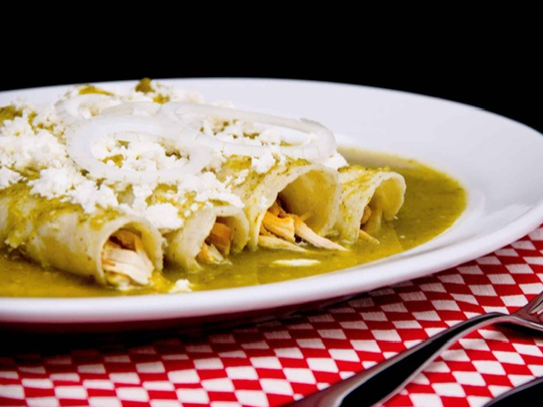 Enchiladas verdes