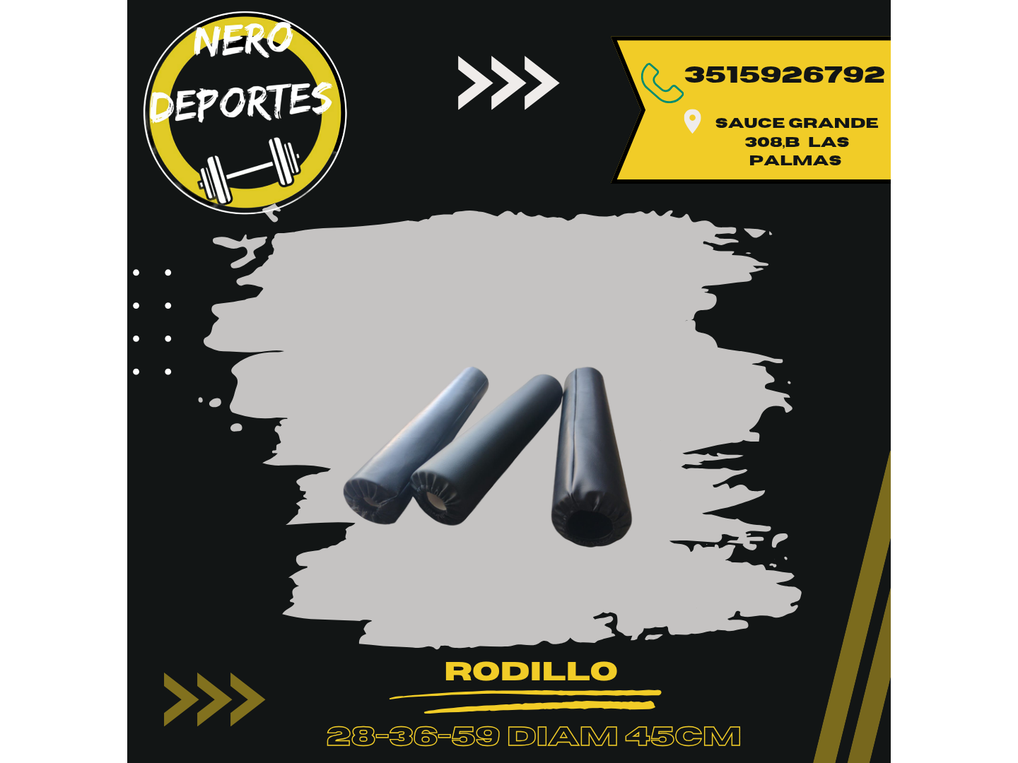 Rodillos 48 cm largo