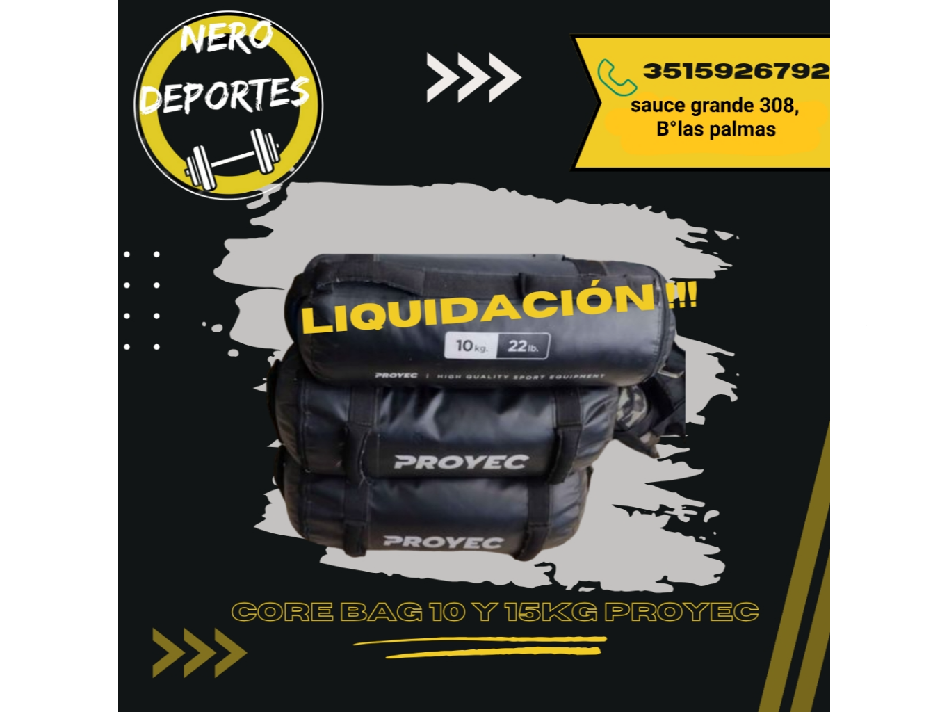 Liquidación!! Core bag Proyec Precio x unidad