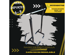 Rack de sentadillas caño 50 x 50 (pata de goma) registro automático