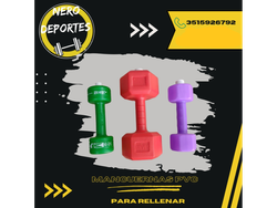 Mancuernas pvc p/rellenar