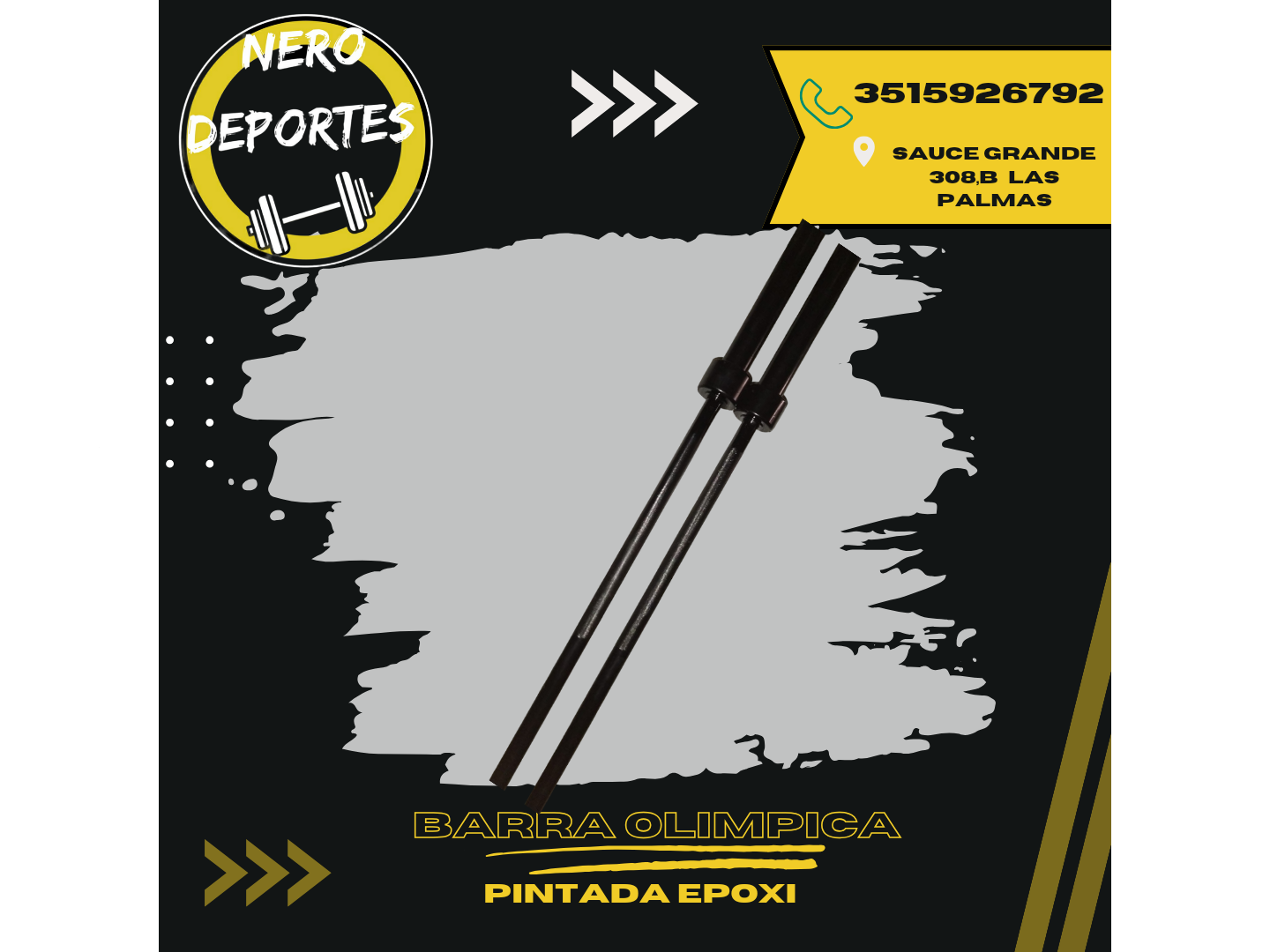 Barra olimpica 2.2 mts 18 kg