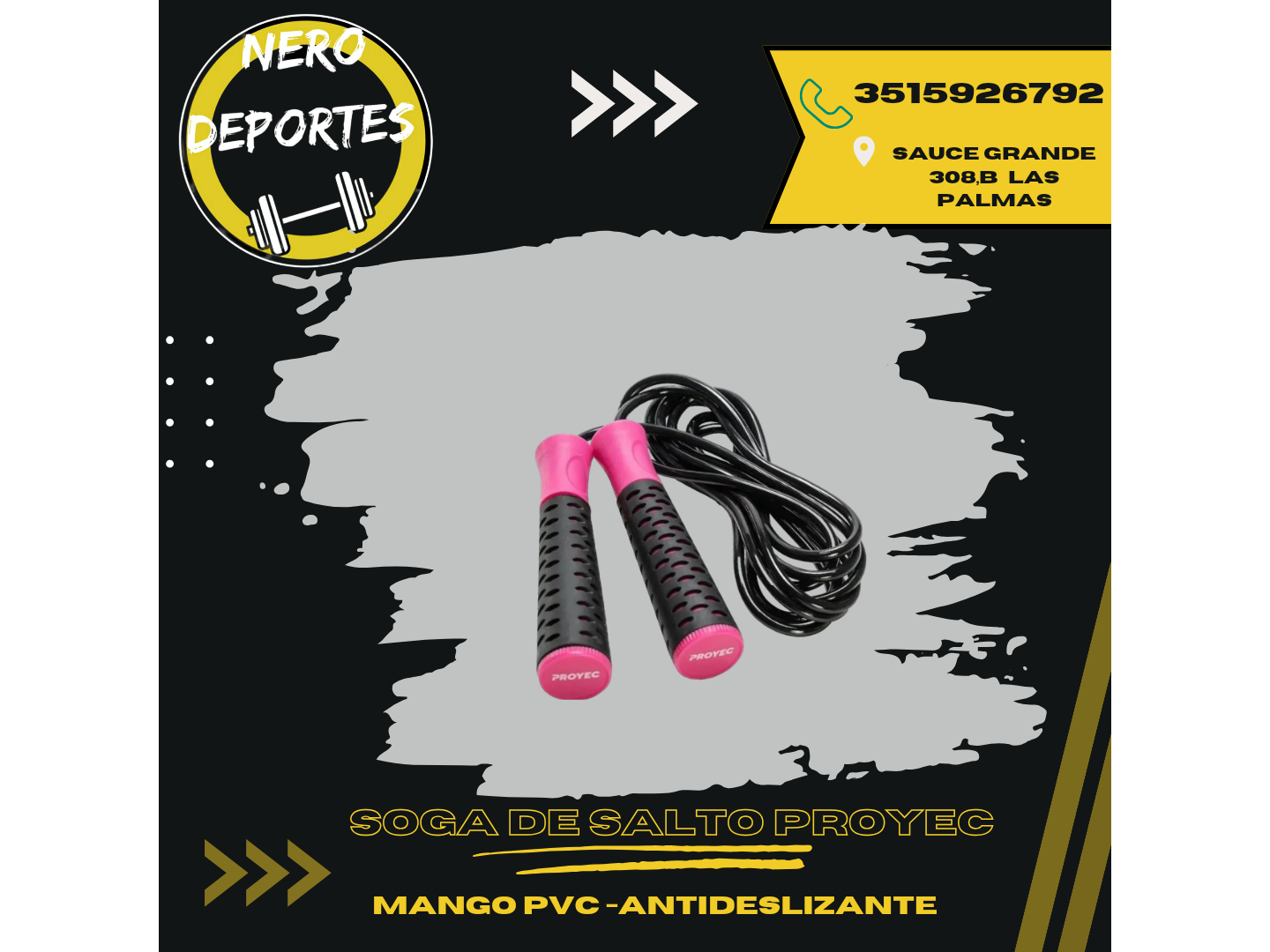 soga de salto proyec- mango pvc c/antideslizante