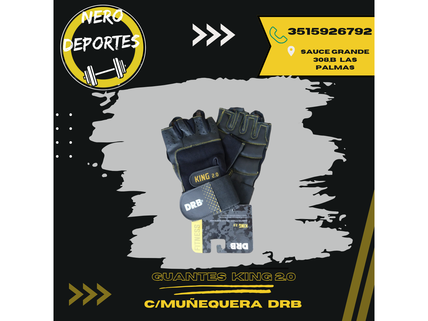 Guantes king 2.2 c/muñequera