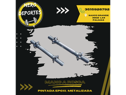 Mancuerna a rosca, metalizada, pintada en epoxi