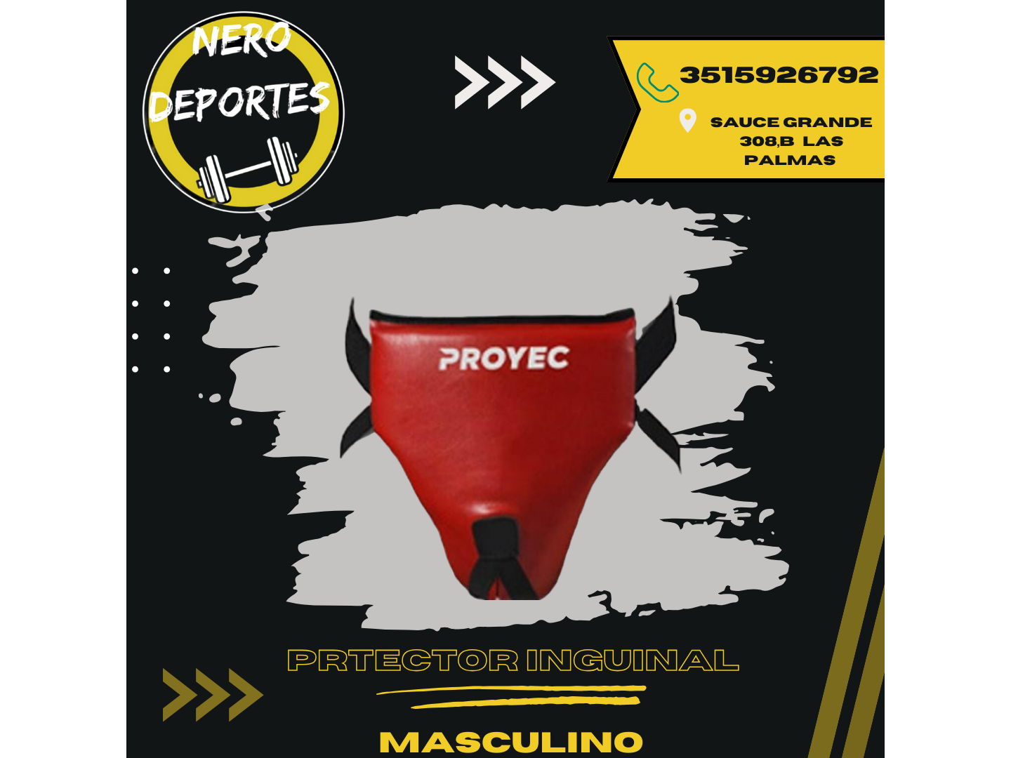 Protector inguinal masculino