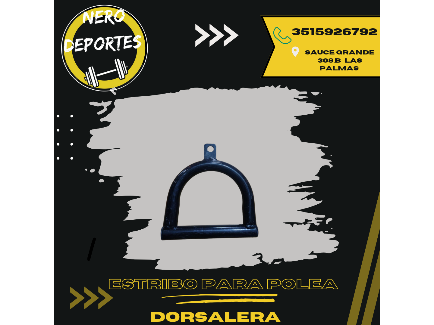 Escribo para polea dorsalera