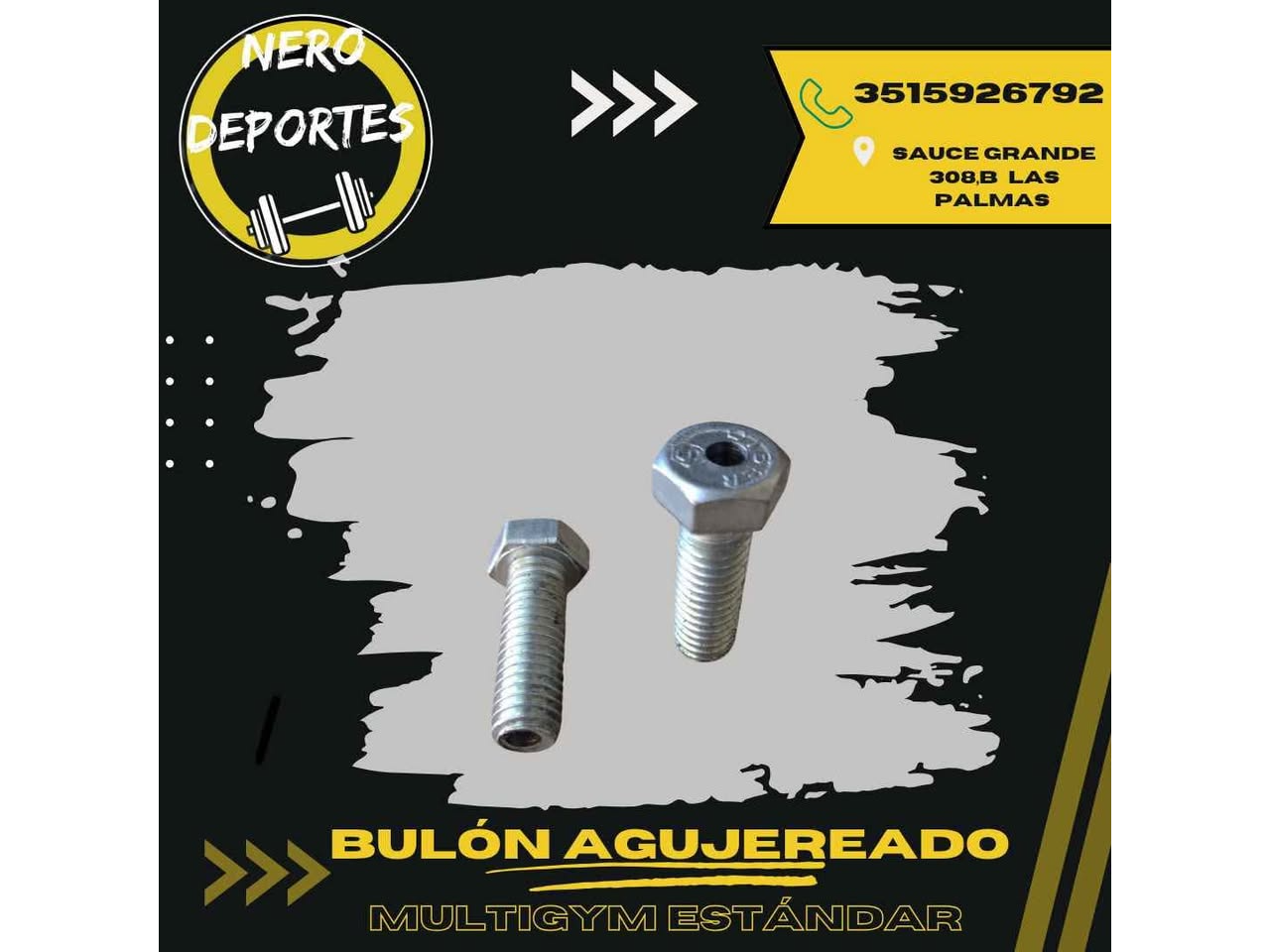 Bulón Agujereado para multigym estandar
