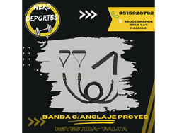Banda  proyec con anclaje revestida- t: alta
