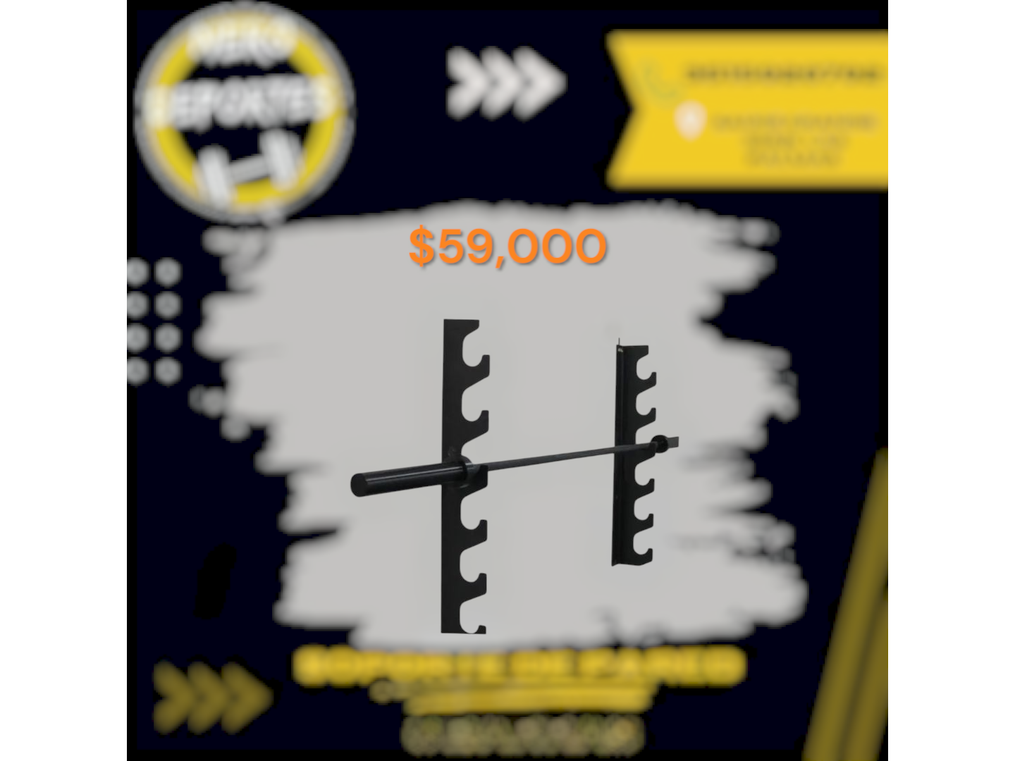 Soporte de pared 6 barras