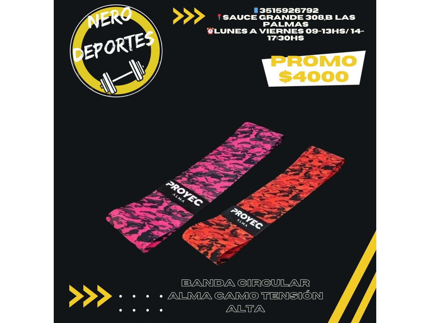Banda tensión alta camo proyec