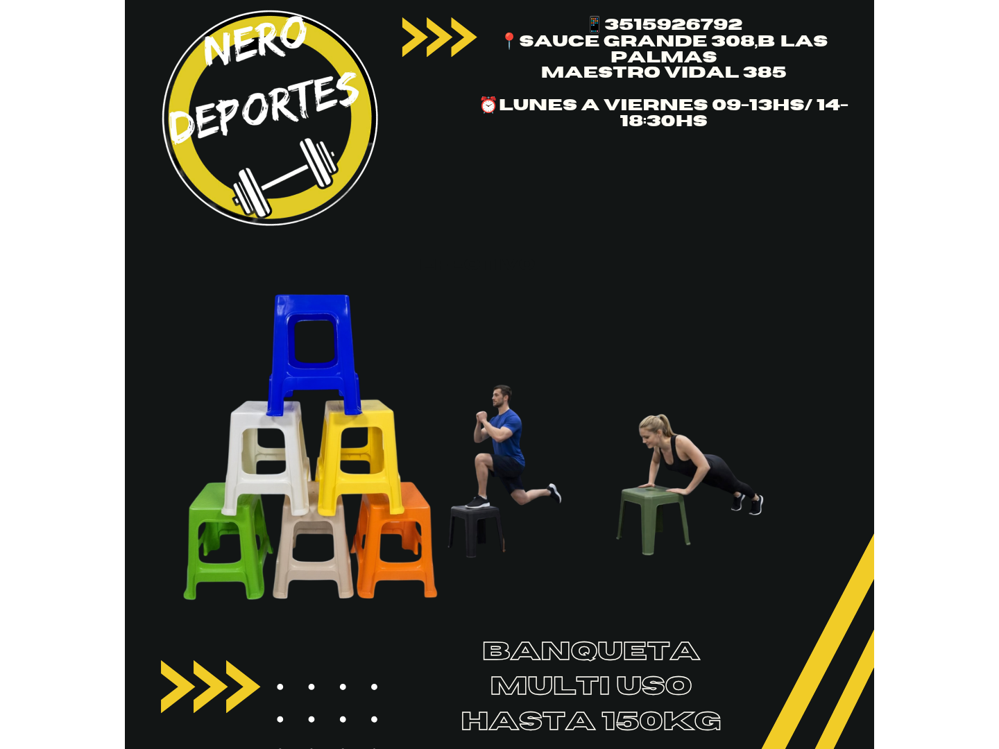 Banqueta multiuso hasta 150kg