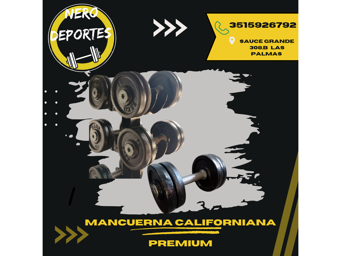 Mancuerna californiana premium precio por kg $3500