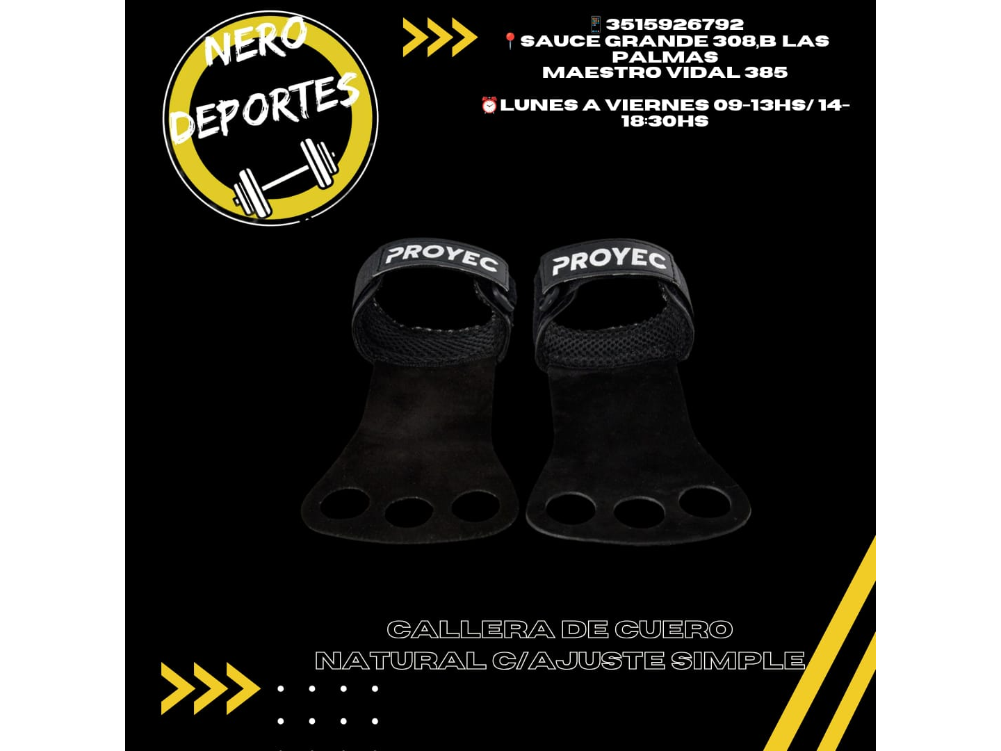 callera cuero natural c/agarre simple