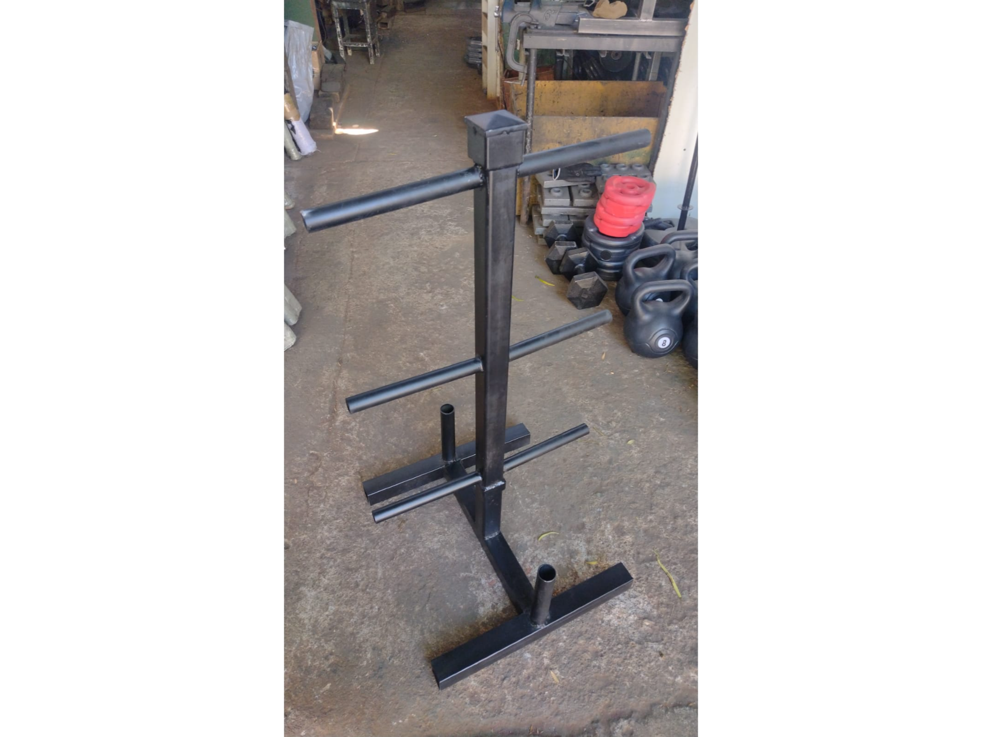 Porta discos 3 niveles 30 mm + 2 portabarras