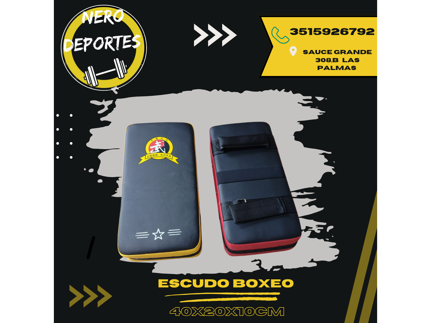 Escudo de boxeo 40x20x10