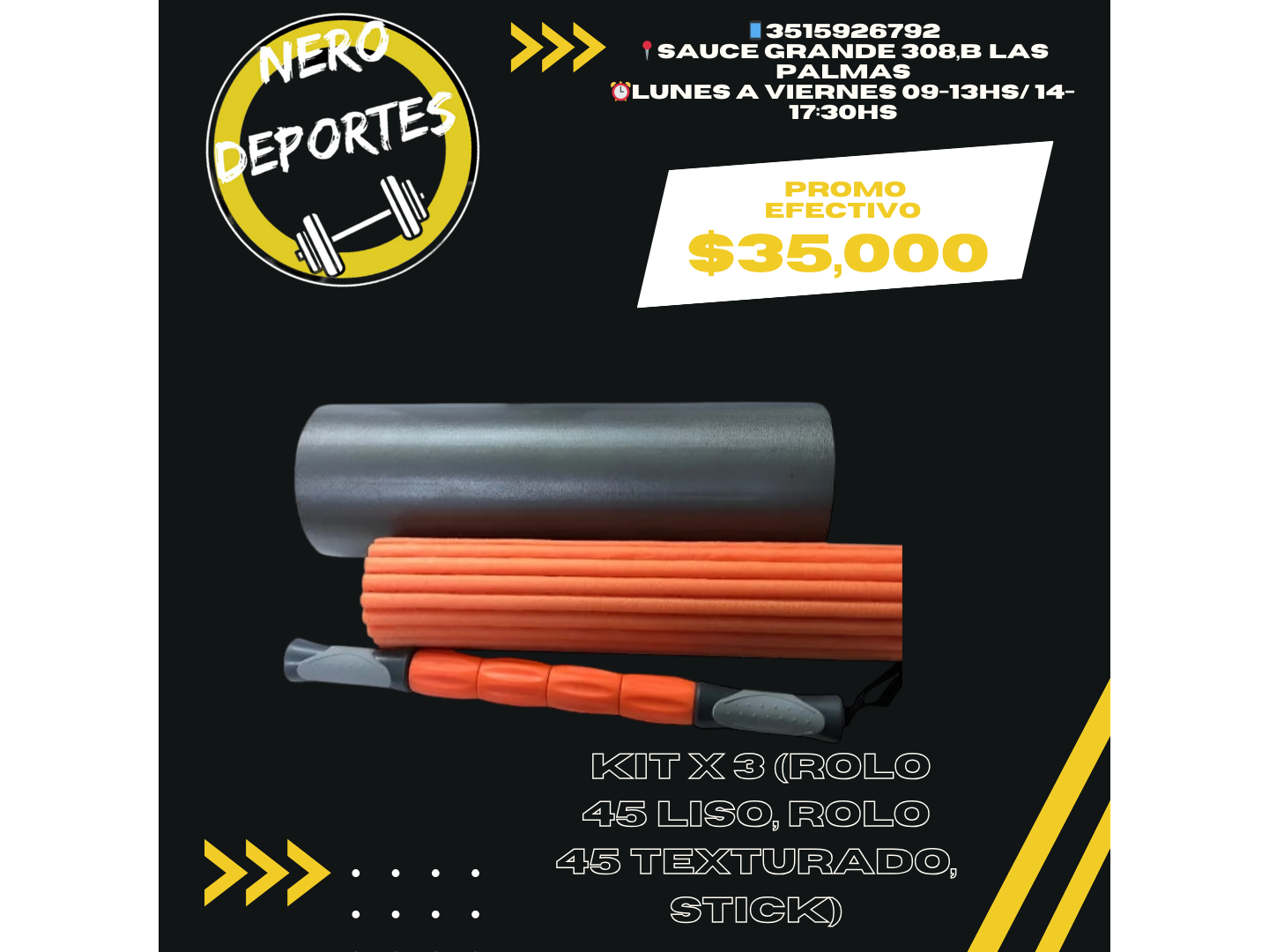 Kit x 3 (rolo 45 liso, rolo 45 texturado, stick)