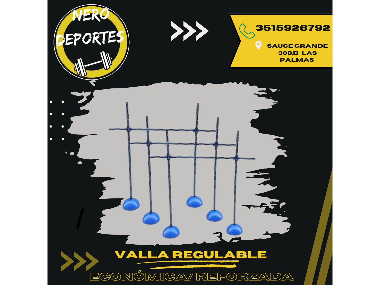 Valla regulable base económica/reforzada x 3u x5 u y 10 u